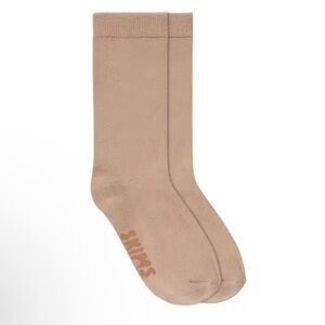 NWT SKIMS EVERYDAY MID CALF SOCKS CLAY SMALL
